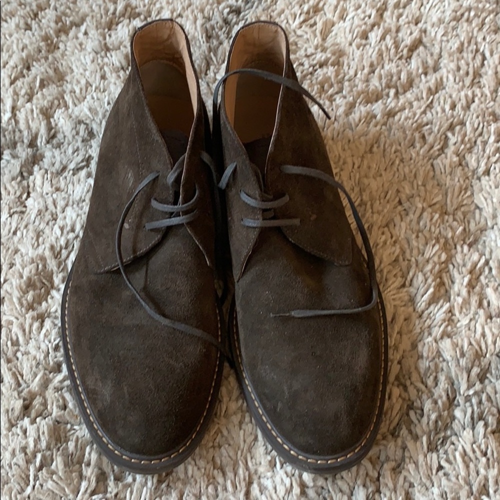 Men’s brown suede shoes. Worn once.